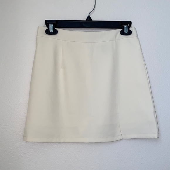 Chic Cream A-Line Skirt - Picture 1 of 4